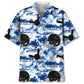 Baseball Blue Nature Hawaiian Shirt For Tropical Holidays, Outdoor Gatherings, And Everyday Comfort