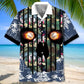 Floral Baseball Skull Hawaiian Shirt For Island Vacations, Casual Events, And Distinctive Seasonal Style