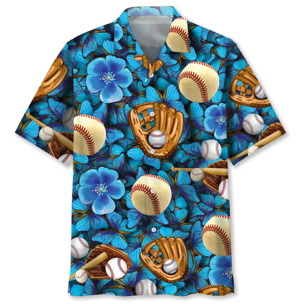 Baseball Gloves Hawaiian Shirt For Island Vacations, Resort Wear, And Relaxed Seasonal Style