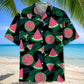 Baseball Watermelon Hawaiian Shirt For Tropical Holidays, Outdoor Gatherings, And Everyday Comfort