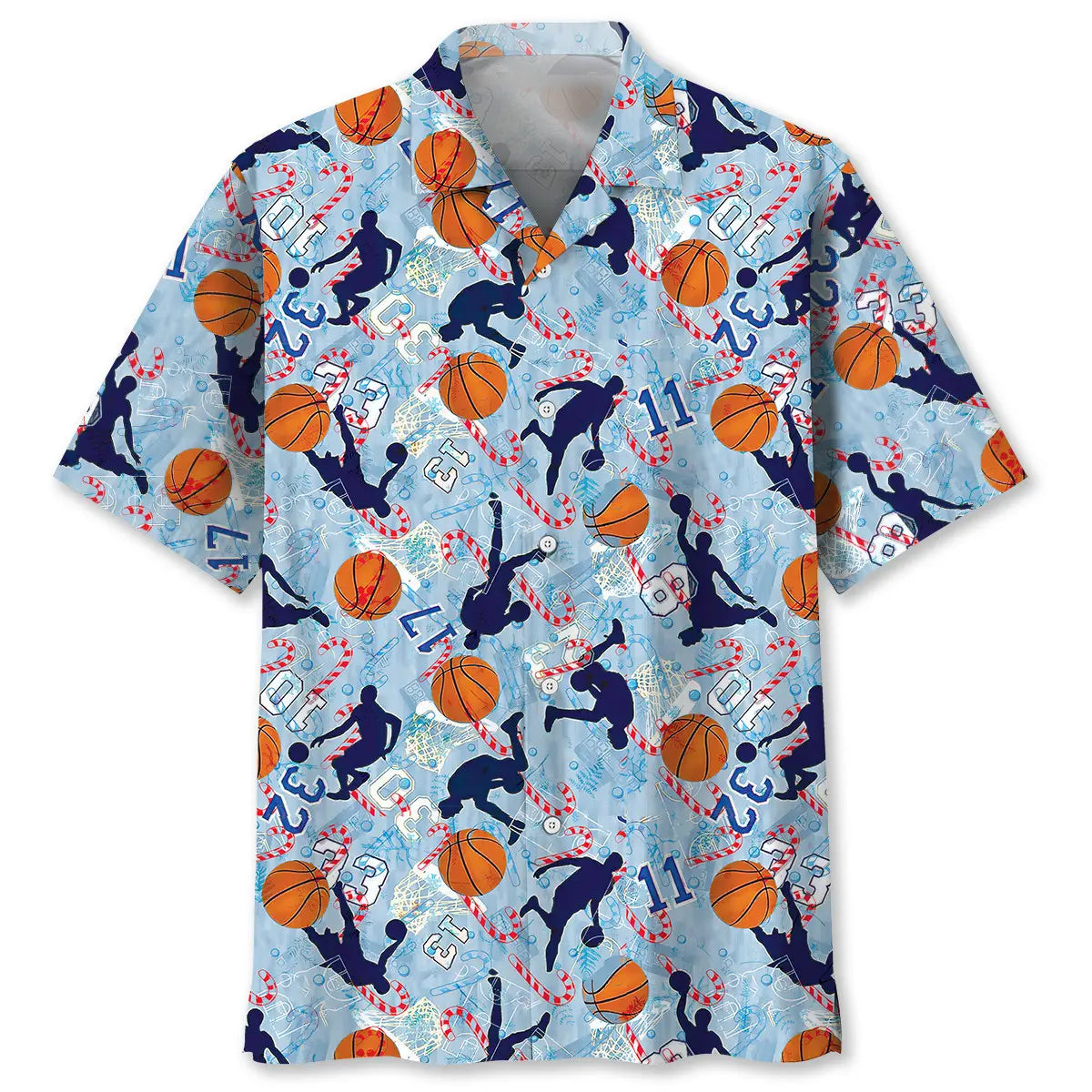 Basketball Christmas Hawaiian Shirt For Beach Days, Summer Outings, And Thoughtful Gift Giving