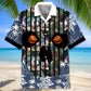 Floral Basketball Skull Hawaiian Shirt For Tropical Holidays, Outdoor Gatherings, And Everyday Comfort