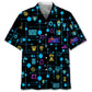 Neon Basketball Set Hawaiian Shirt For Resort Trips, Coastal Parties, And Warm Weather Style