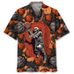 Basketball Skull Hawaiian Shirt For Coastal Travel, Casual Events, And Comfortable Summer Wear