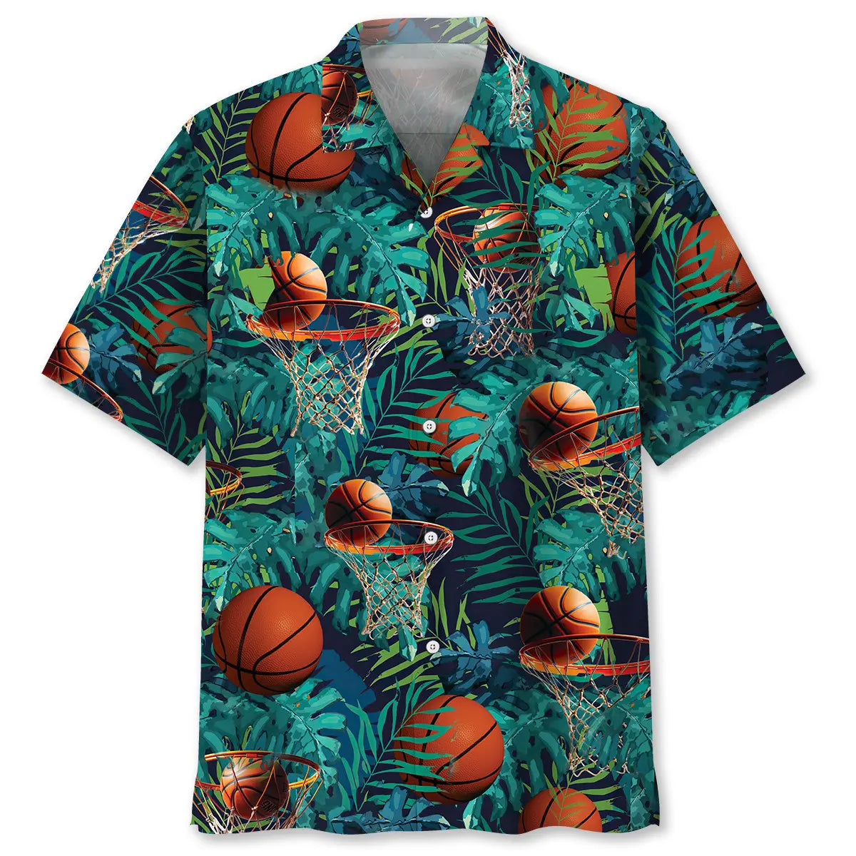 Tropical Basketball Hawaiian Shirt For Beach Days, Coastal Adventures, And Thoughtful Gift Giving