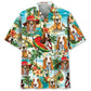 Basset Hound Beach Hawaiian Shirt For Animal Lovers, Beach Travel, And Casual Summer Style