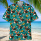 Basset Hound Hotdog Hawaiian Shirt For Resort Trips, Coastal Parties, And Warm Weather Style