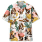 Tropical Basset Hound Hawaiian Shirt For Coastal Getaways, Outdoor Gatherings, And Thoughtful Gift Giving