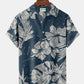 Vintage Tropical Island Beach Vacation Shirts Leaves Hawaiian Shirt For Summer Vacation, Beach Travel, And Casual Wear