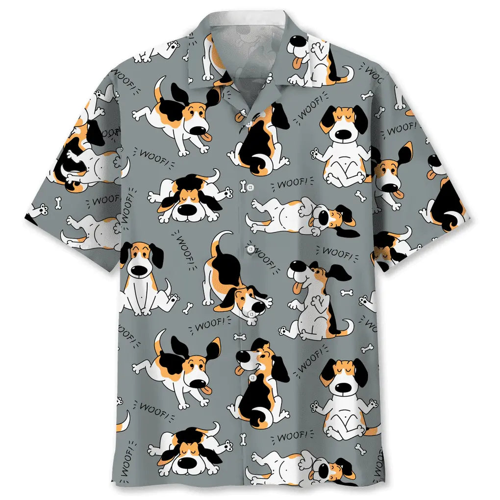 Funny Beagle Hawaiian Shirt For Island Vacations, Resort Wear, And Relaxed Seasonal Style