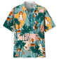 Colorful Beagle Palm Tree Hawaiian Shirt For Tropical Holidays, Resort Trips, And Relaxed Coastal Style