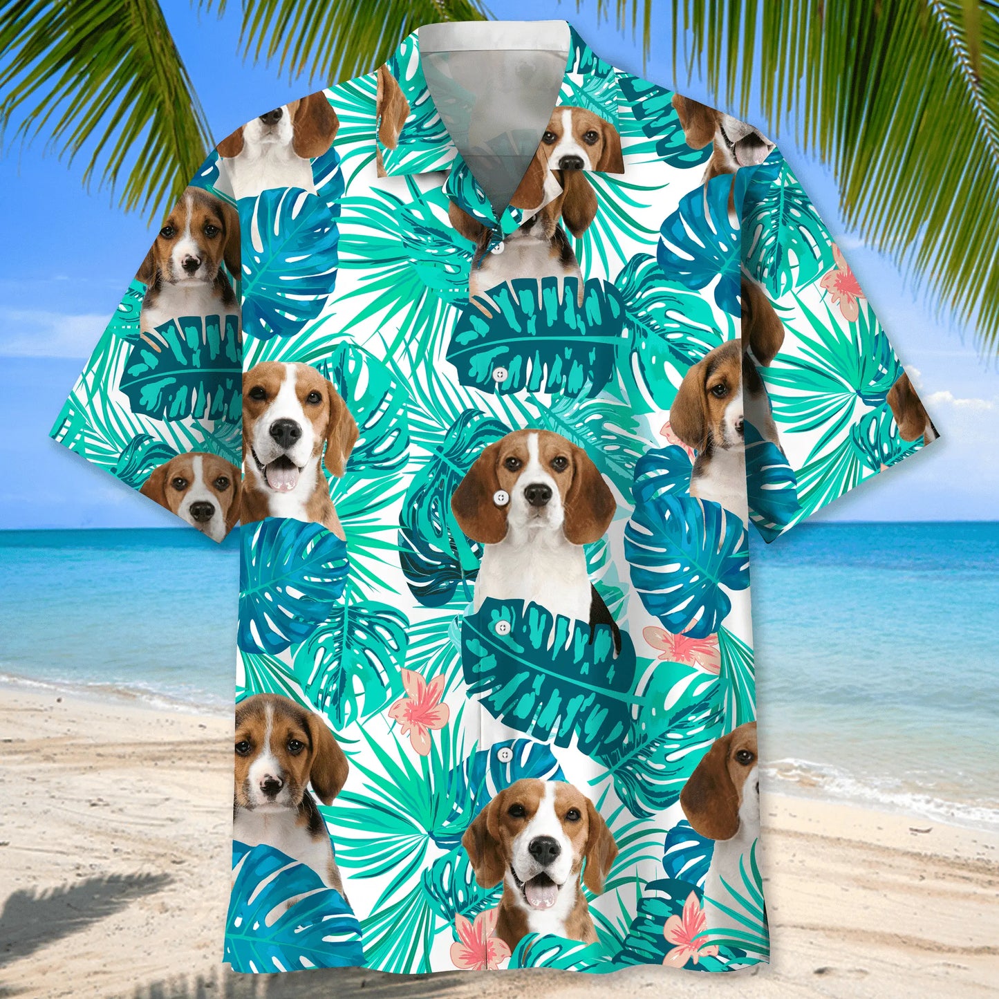 Tropical Beagle Hawaiian Shirt For Beach Days, Summer Outings, And Thoughtful Gift Giving