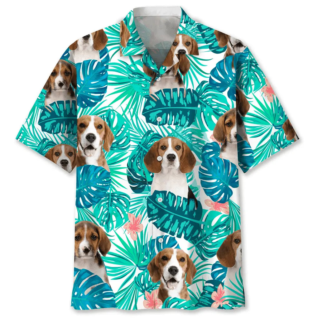 Tropical Beagle Hawaiian Shirt For Beach Days, Summer Outings, And Thoughtful Gift Giving
