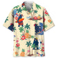Tropical Bear Surfing Hawaiian Shirt For Active Holidays, Resort Trips, And Warm Weather Gatherings