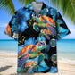 Beautiful Turtle Flower Hawaiian Shirt For Island Adventure, Weekend Escape, And Summer Event Style