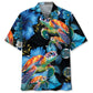 Beautiful Turtle Flower Hawaiian Shirt For Summer Road Trip And Vacation Outfit
