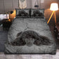 Poodle Dog Goodnight Dark Bedding Cover For Pet Lover Bedroom Decor