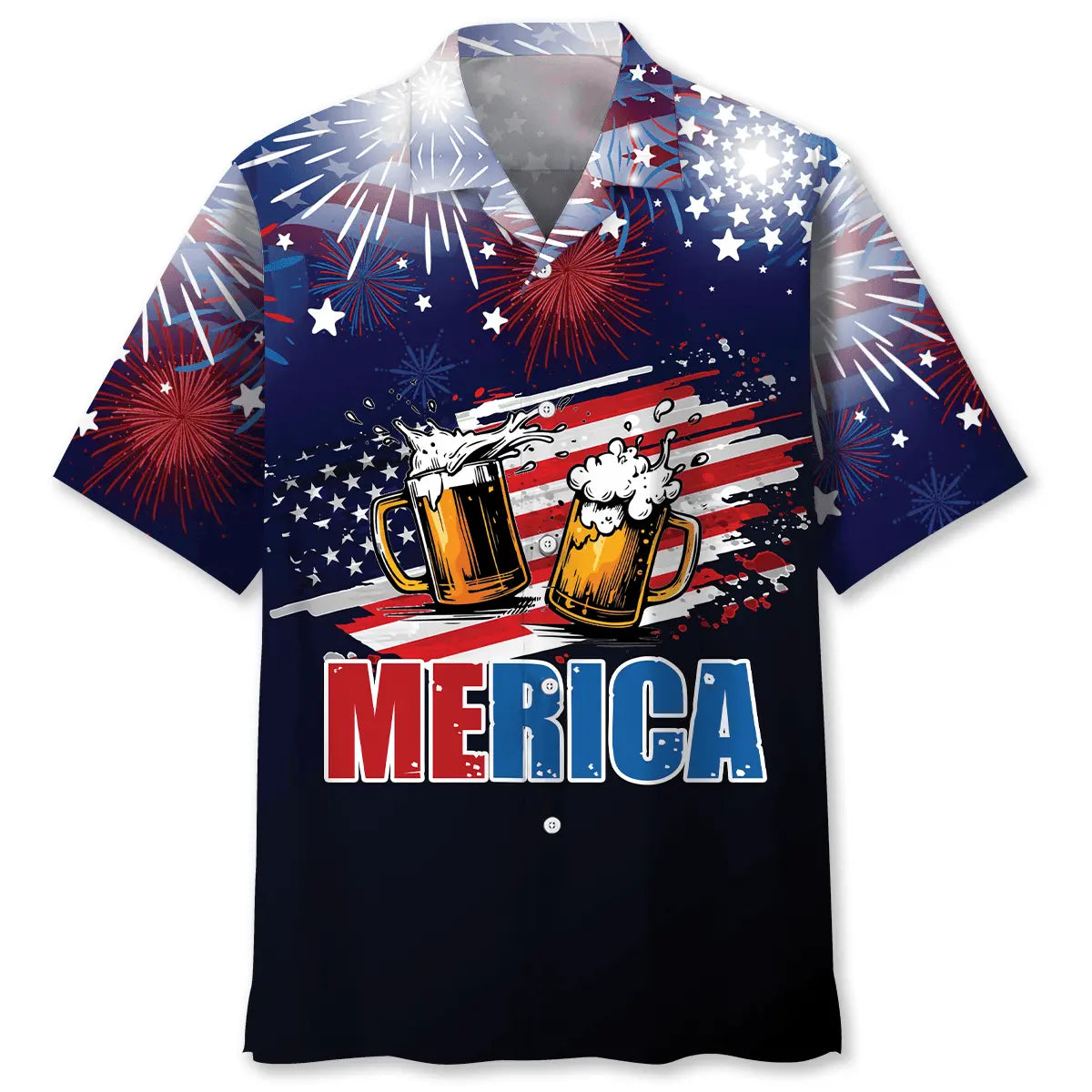 American Beer Hawaiian Shirt For Holiday Gatherings, Coastal Trips, And Proud Seasonal Style