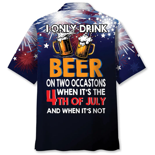 American Beer Hawaiian Shirt For Holiday Gatherings, Coastal Trips, And Proud Seasonal Style