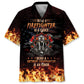 Retired Firefighter Service Honor Hawaiian Shirt For Island Vacations, Resort Wear, And Relaxed Seasonal Style