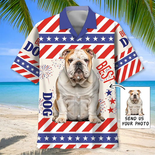 Dog Personalized Photo Hawaiian Shirt For Animal Lovers, Beach Travel, And Casual Summer Style