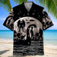 Bigfoot Alien Nessie Night Hawaiian Shirt For Island Getaway, Casual Weekend, And Easygoing Fashion