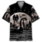 Bigfoot Alien Nessie Night Hawaiian Shirt For Casual Weekend, Seasonal Celebration, And Summer Party Style