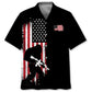 Hawaiian Shirt / Adults / S Bigfoot American Flag Patriotic Hawaiian Shirt