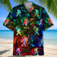 Colorful Bigfoot Hawaiian Shirt For Island Vacations, Weekend Events, And Relaxed Everyday Outfits