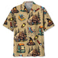 Bigfoot Camping Vintage Hawaiian Shirt For Casual Weekend, Resort Holiday, And Daily Summer Wear