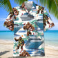 Bigfoot Cruise Hawaiian Shirt For Tropical Retreat, Island Adventure, And Resort Wear