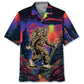 Bigfoot Hiking Night Hawaiian Shirt For Casual Weekend And Outdoor Comfort