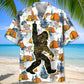 Bigfoot Camping Adventure Hawaiian Shirt For Warm Weather Outing And Beachside Style