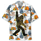 Bigfoot Camping Adventure Hawaiian Shirt For Beachside Event, Poolside Gathering, And Everyday Comfort