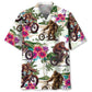 Bigfoot Mountain Bike Summer Hawaiian Shirt For Tropical Retreat, Island Adventure, And Warm Weather Fashion