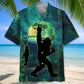 Bigfoot Night Fishing Hawaiian Shirt For Family Vacation And Summer Event Style