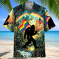 Bigfoot Pride Flag Hawaiian Shirt For Tropical Holiday And Thoughtful Gifting