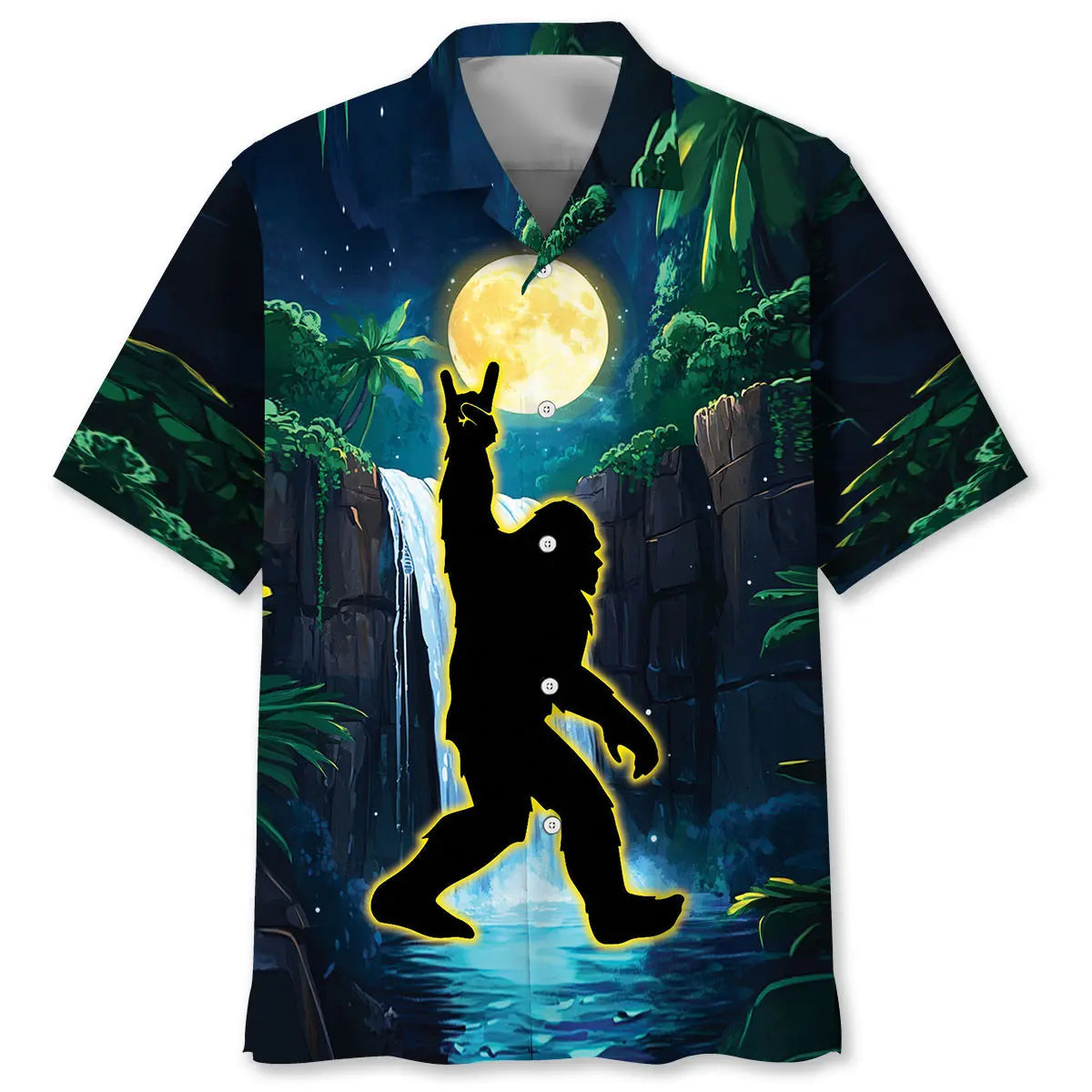 Bigfoot Believes Hawaiian Shirt For Coastal Travel, Casual Events, And Comfortable Summer Wear