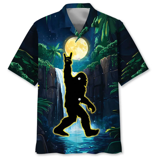 Bigfoot Believes Hawaiian Shirt For Coastal Travel, Casual Events, And Comfortable Summer Wear