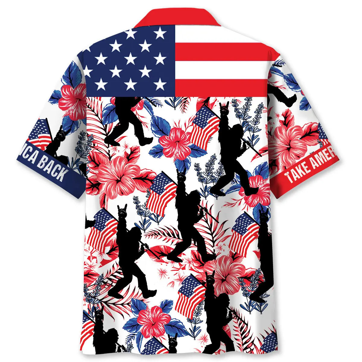 Bigfoot American Heritage Hawaiian Shirt For Tropical Retreat And Seasonal Wardrobe