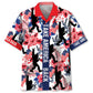Bigfoot American Heritage Hawaiian Shirt For Seasonal Celebration, Island Getaway, And Outdoor Comfort