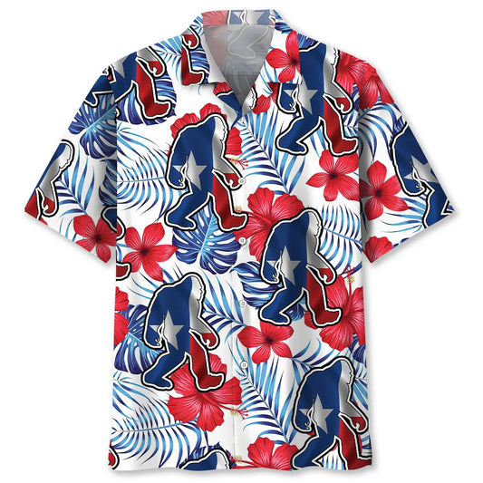 Bigfoot Texas Hawaiian Shirt For Nature Fans, Resort Trips, And Comfortable Warm Weather Wear