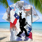 Bigfoot Texas USA Hawaiian Shirt For Beachside Event And Everyday Comfort