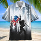 American Bigfoot Flag Hawaiian Shirt For Heritage Inspired Events, Beach Travel, And Thoughtful Gifting