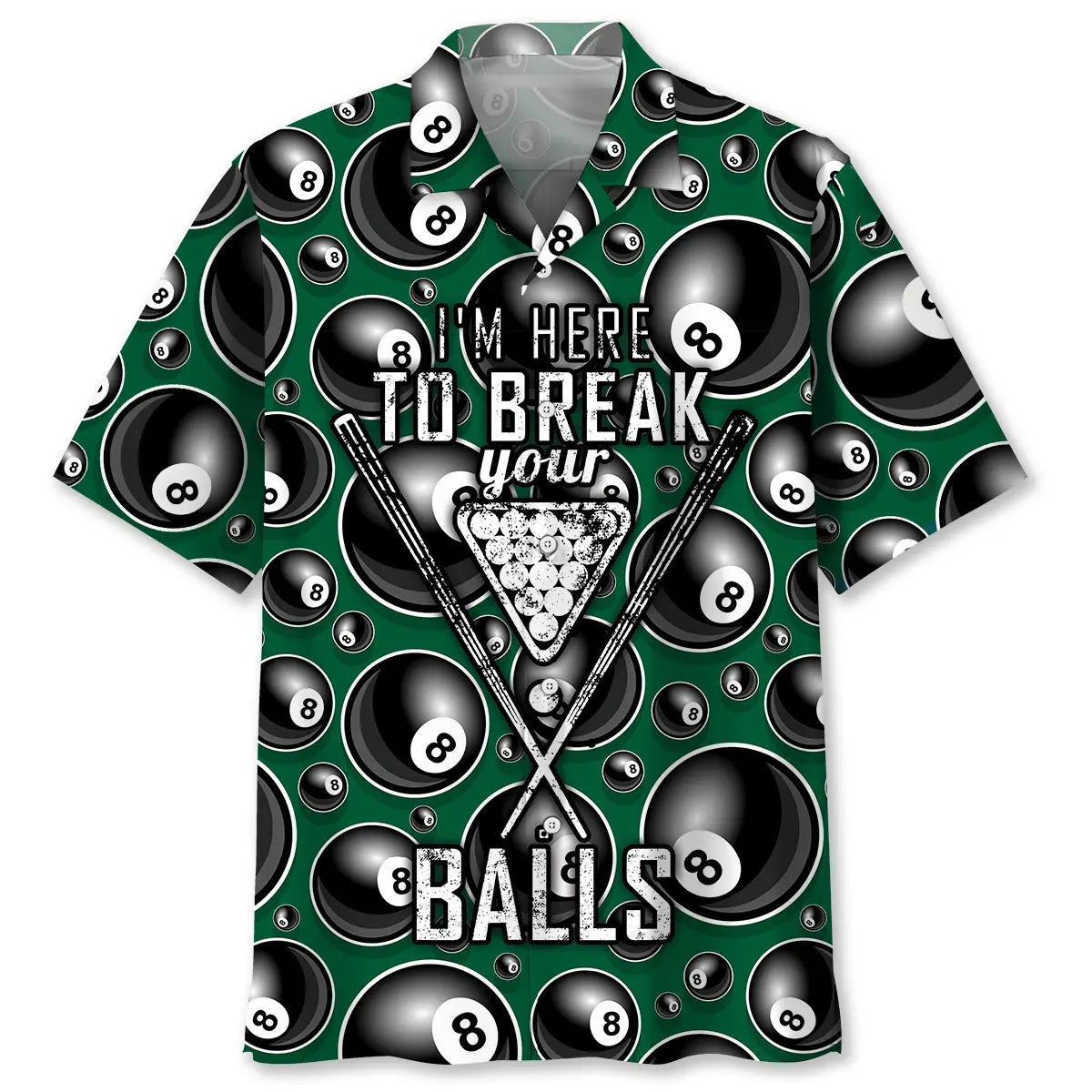 Billiard Break Hawaiian Shirt For Coastal Travel, Casual Events, And Comfortable Summer Wear