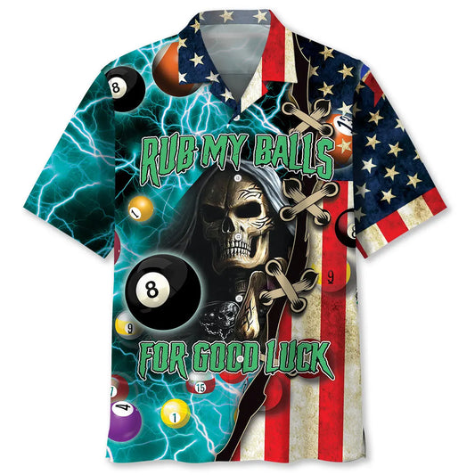 Billiard Luck Hawaiian Shirt For Coastal Travel, Casual Events, And Comfortable Summer Wear