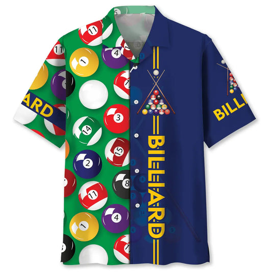 Billiard Player Hawaiian Shirt For Tropical Holidays, Outdoor Gatherings, And Everyday Comfort