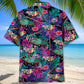 Tropical Billiard Purple Hawaiian Shirt For Beach Days, Weekend Events, And Thoughtful Gift Giving