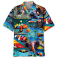 Vintage Creative Billiard Hawaiian Shirt For Beach Days, Weekend Events, And Thoughtful Gift Giving