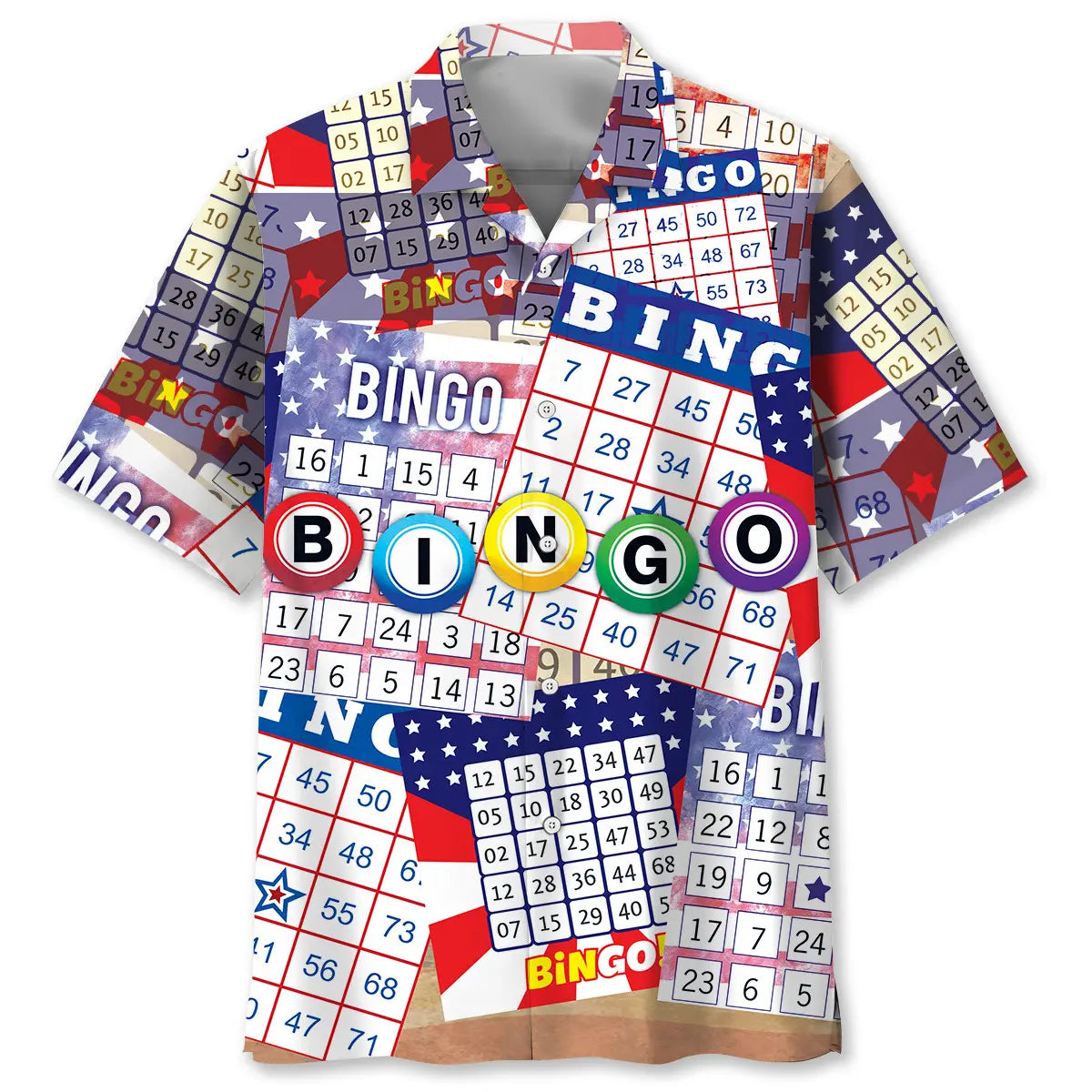 American Bingo Hawaiian Shirt For Tropical Holidays, Outdoor Gatherings, And Everyday Comfort
